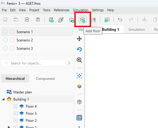 Adding a New Floor Using the Button on the Control Panel