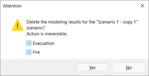 Choosing which type of results to delete