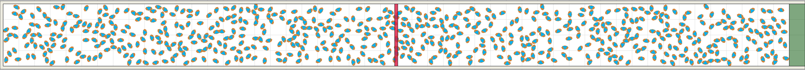 (g) Flow density 0,3 m²⁄m²