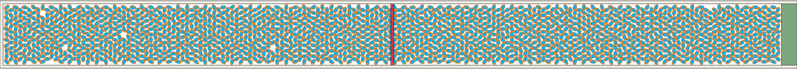 (o) Flow density 0,9 m²⁄m²