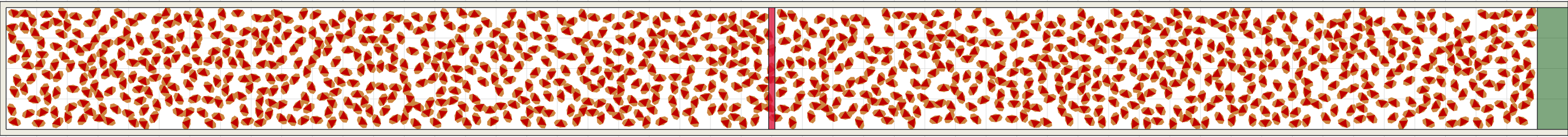 (k) Flow density 0,5 m²⁄m²