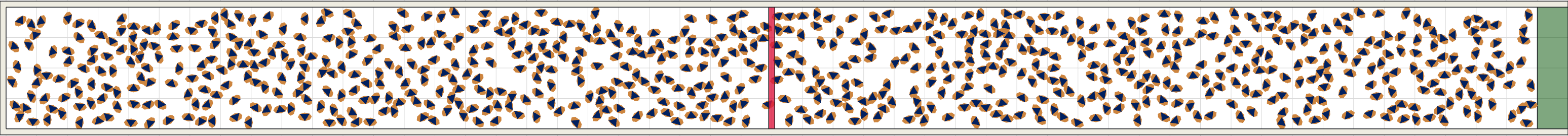 (h) Flow density 0,35 m²⁄m²