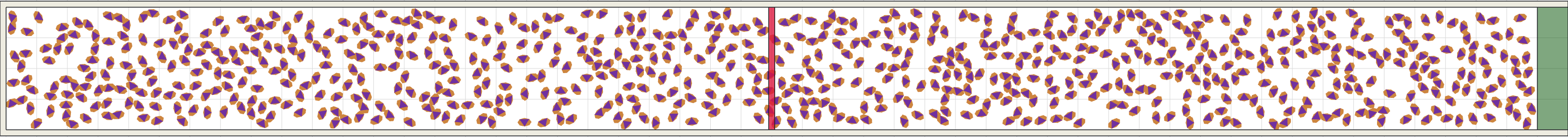 (h) Flow density 0,35 m²⁄m²