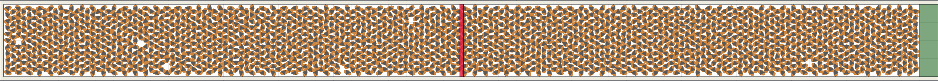 (o) Flow density 0,9 m²⁄m²