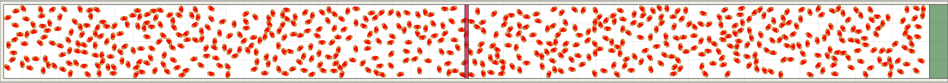 (g) Flow density 0,3 m²⁄m²
