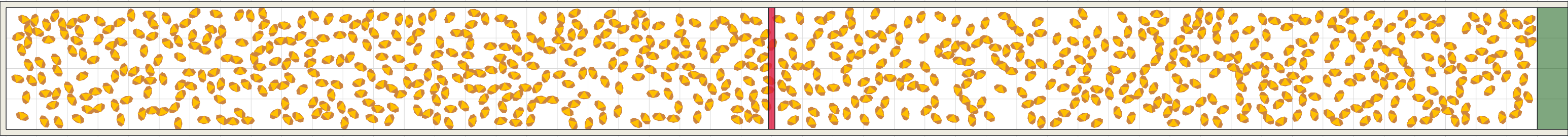 (h) Flow density 0,35 m²⁄m²