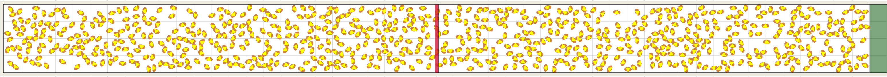 (h) Flow density 0,35 m²⁄m²