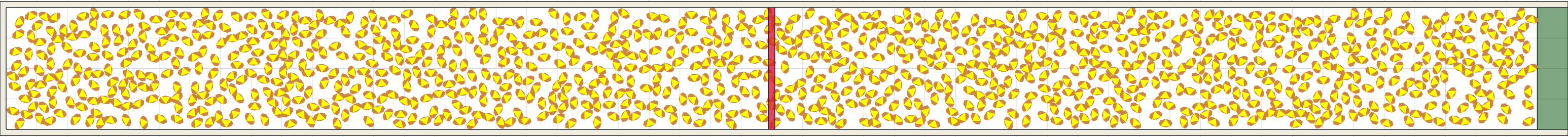 (k) Flow density 0,5 m²⁄m²