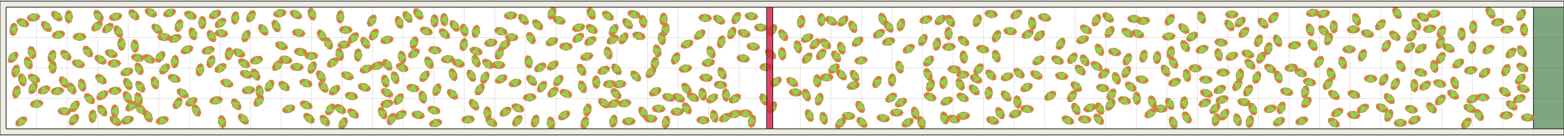 (g) Flow density 0,3 m²⁄m²