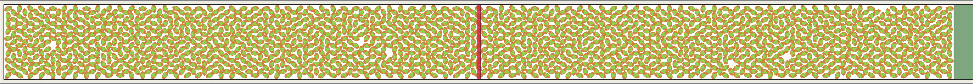 (n) Flow density 0,8 m²⁄m²