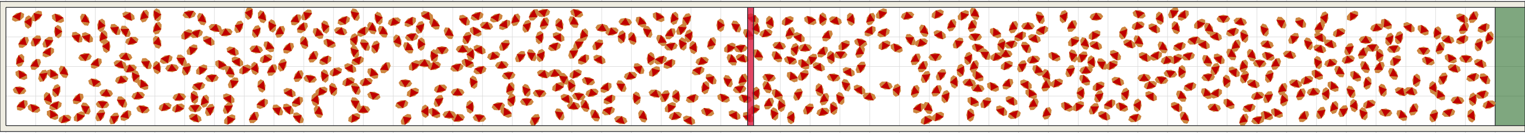 (g) Flow density 0,3 m²⁄m²
