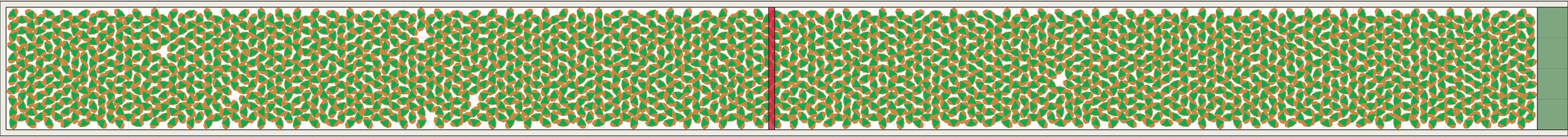 (o) Flow density 0,9 m²⁄m²