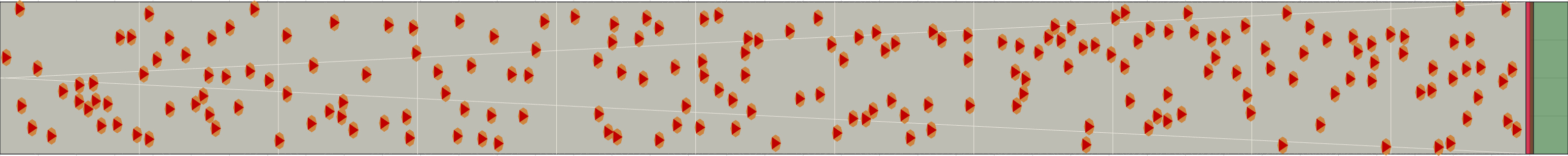 (c) Flow density 0,1 m²⁄m²