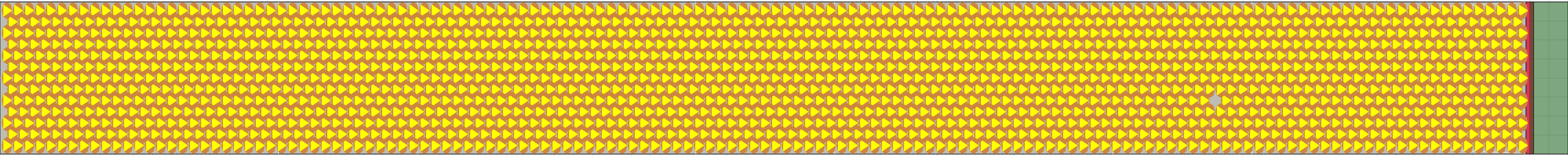 (o) Flow density 0,9 m²⁄m²