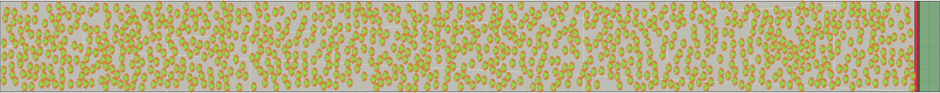(j) Flow density 0,45 m²⁄m²