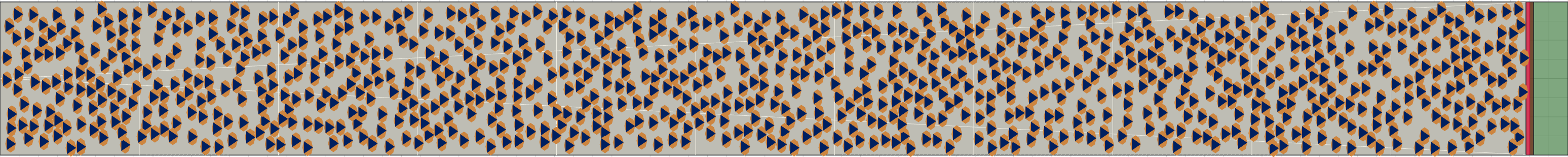 (j) Flow density 0,45 m²⁄m²