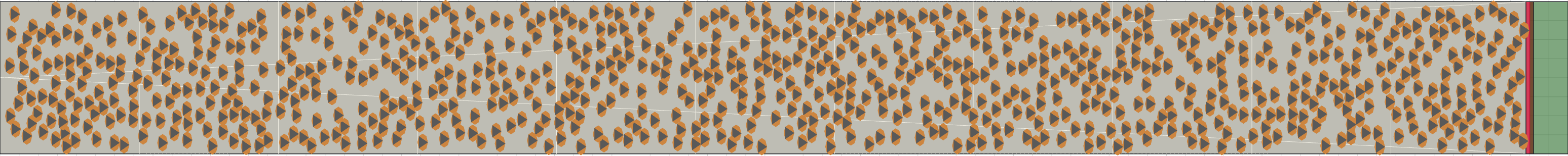 (i) Flow density 0,4 m²⁄m²