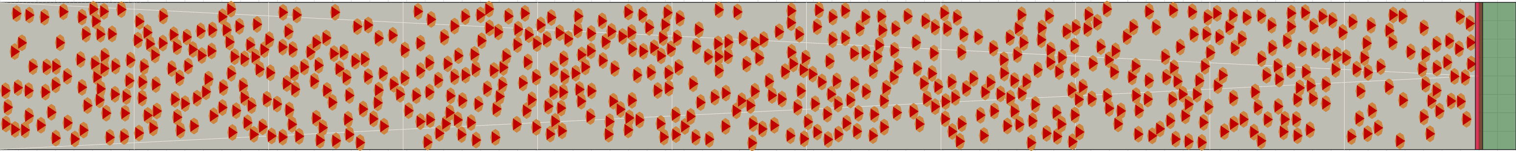 (g) Flow density 0,3 m²⁄m²