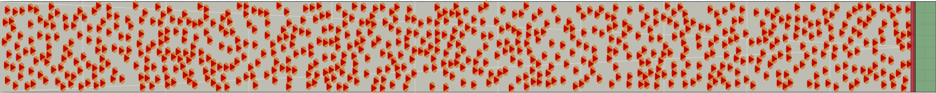 (h) Flow density 0,35 m²⁄m²