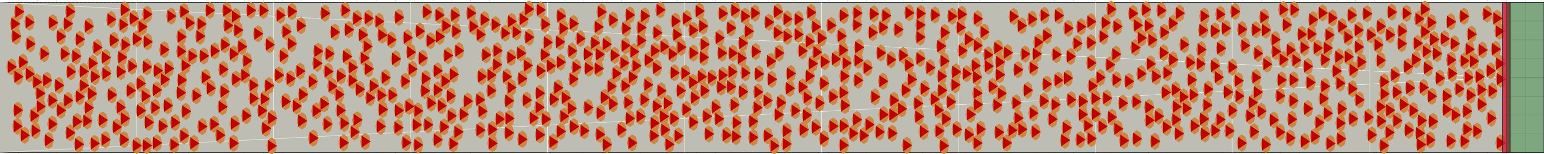 (i) Flow density 0,4 m²⁄m²