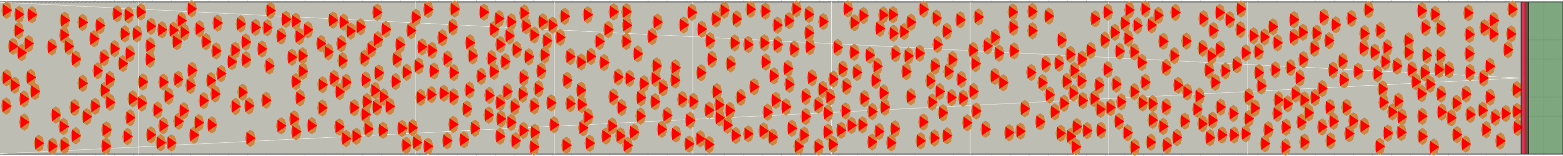 (g) Flow density 0,3 m²⁄m²