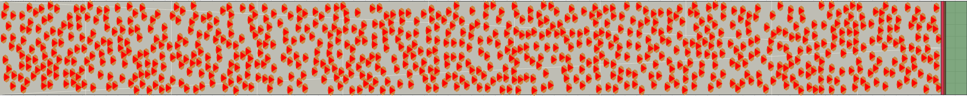 (i) Flow density 0,4 m²⁄m²