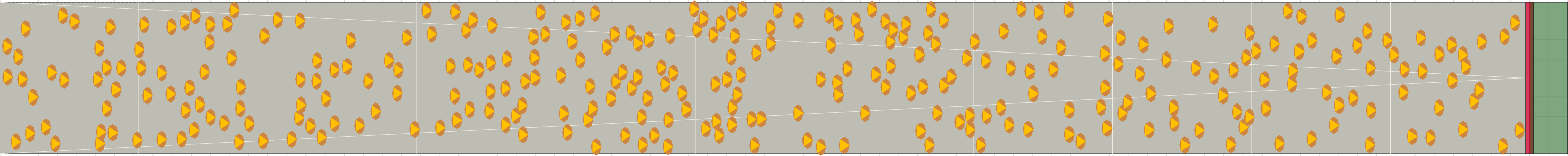 (d) Flow density 0,15 m²⁄m²