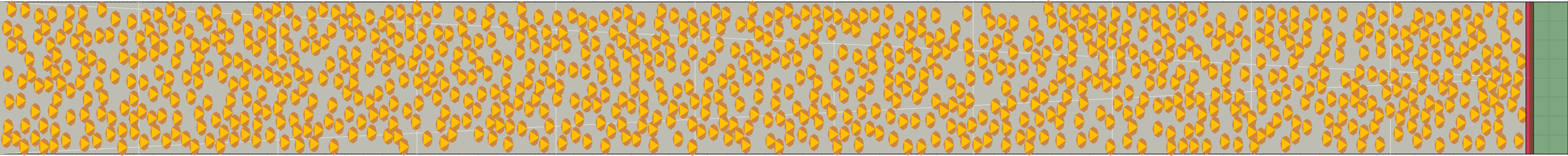 (j) Flow density 0,45 m²⁄m²