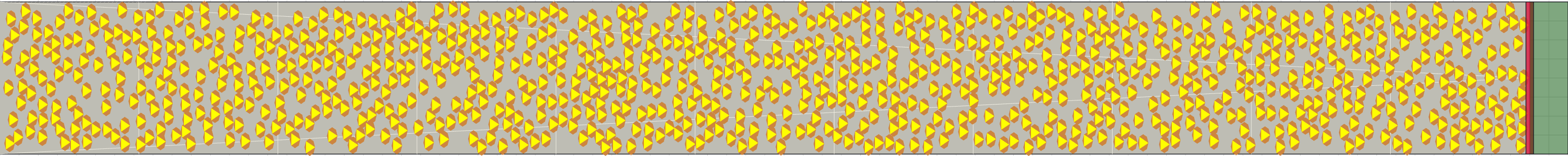 (j) Flow density 0,45 m²⁄m²