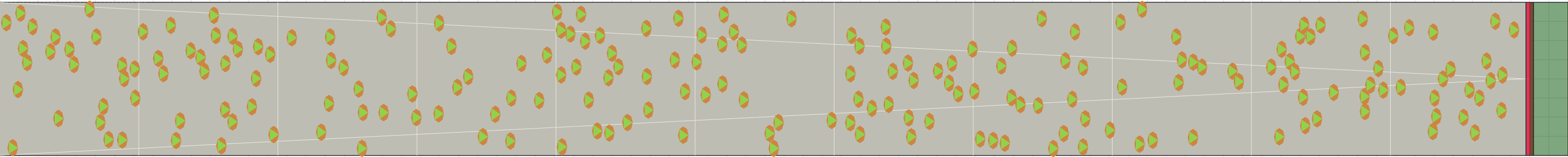 (c) Flow density 0,1 m²⁄m²