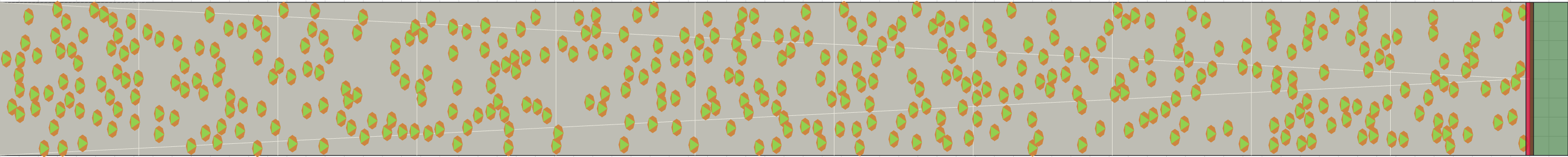 (e) Flow density 0,20 m²⁄m²