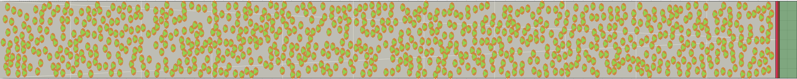 (i) Flow density 0,4 m²⁄m²