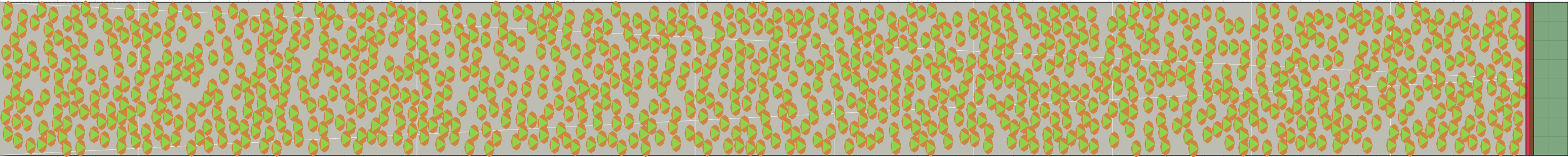 (k) Flow density 0,5 m²⁄m²