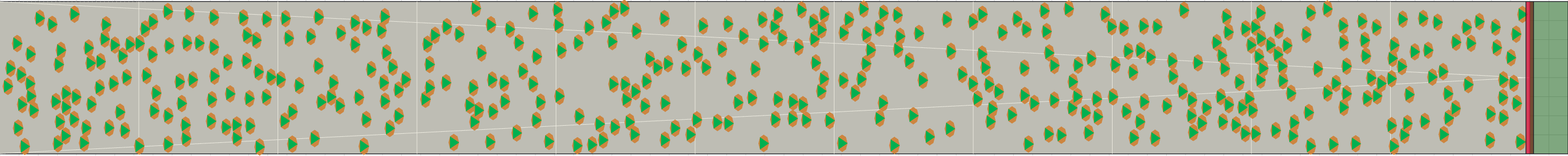 (e) Flow density 0,20 m²⁄m²