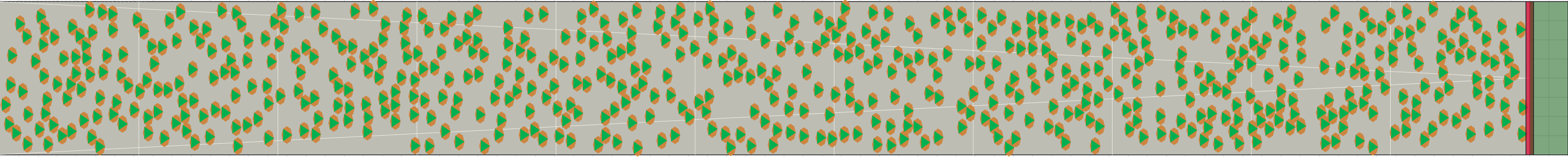 (g) Flow density 0,3 m²⁄m²