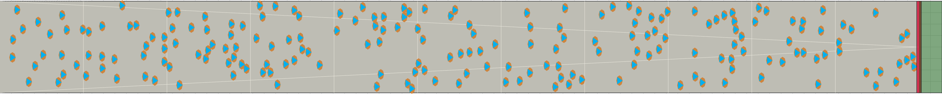 (c) Flow density 0,1 m²⁄m²