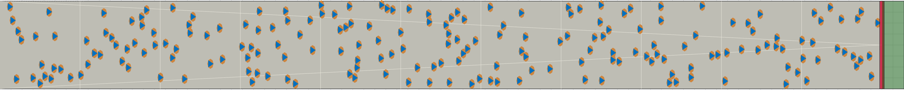 (c) Flow density 0,1 m²⁄m²