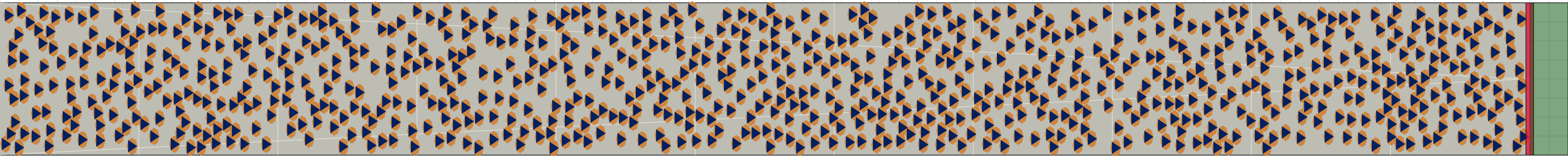 (i) Flow density 0,4 m²⁄m²