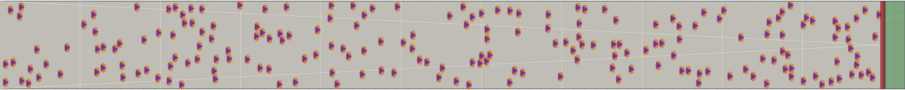(c) Flow density 0,1 m²⁄m²